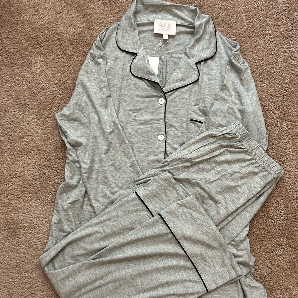 Gray Women's Pajama Set